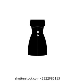 icono de tipo vector de vestido de mujer