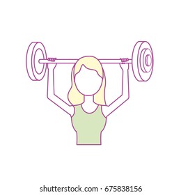 woman with dumbbell to do exercise