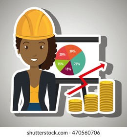 woman economy money vector illustration graphic eps 10