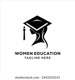 Woman Education logo , Inspiration design,illustraction ,vector