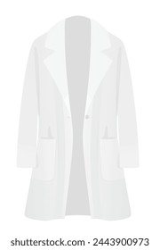 Woman elegant coat, vector illustration