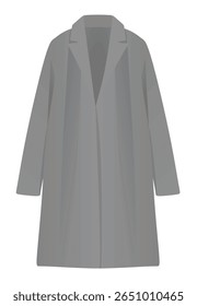 Woman elegant coat, vector illustration	