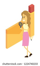 Woman and email