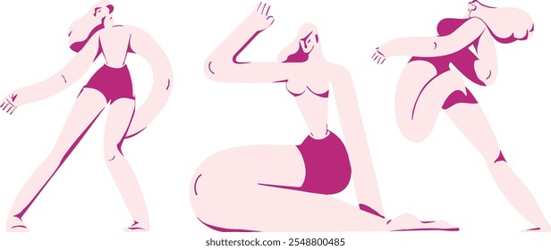 Woman Empowerment Isolated Illustration Collection