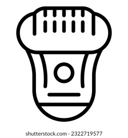 Woman epilator icon outline vector. Hair skin. Hair removal