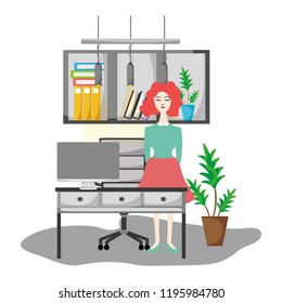 Woman executive worker