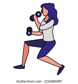 woman and exercise design