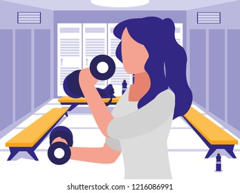 woman and exercise design