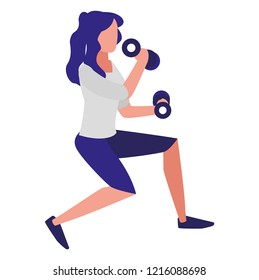 woman and exercise design