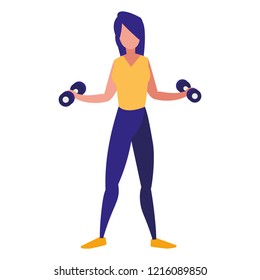 woman and exercise design