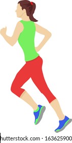 woman exercise flat illustration vector art
