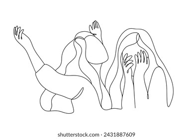 A woman experiences sudden mood swings. Psychological problem. World Bipolar Day. Vector illustration. Images produced without the use of any form of AI software at any stage. 