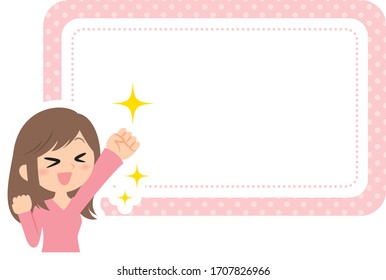 woman expression and emotions frame,guts pose