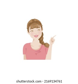 woman expression positive of female