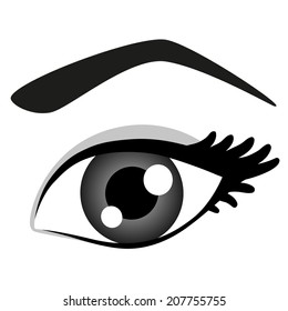 eyes female cartoon Images, Stock Photos & Vectors | Shutterstock