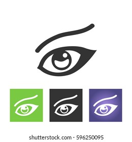 Woman Eye icon - vector
