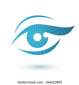 Woman eye logo beauty symbol. Vision icon.