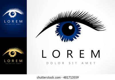 Woman eye vector