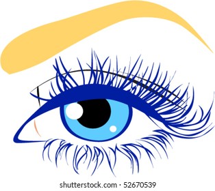 Woman eye. Vector