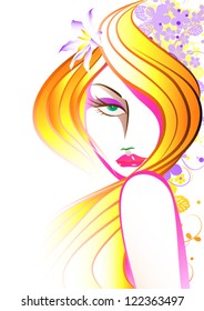woman face