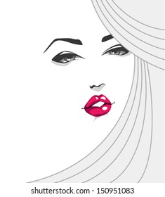Woman face