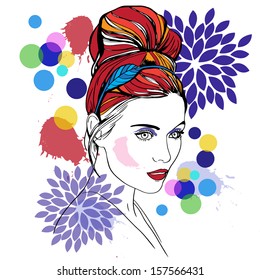 woman face