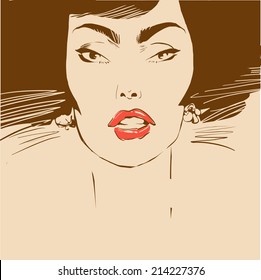 woman face