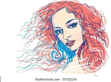 Woman face