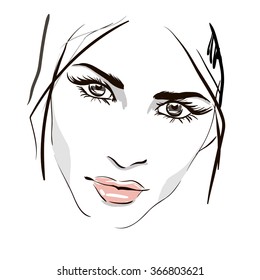 woman face