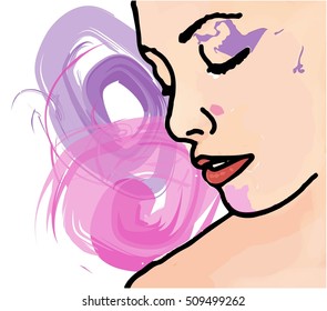 woman face