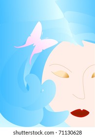 woman face