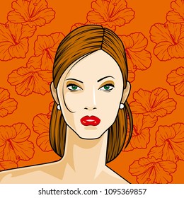 woman face background