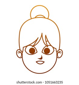 Woman face cartoon