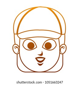 Woman face cartoon