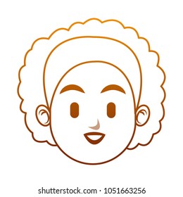 Woman face cartoon