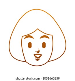 Woman face cartoon