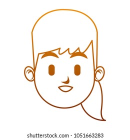 Woman face cartoon