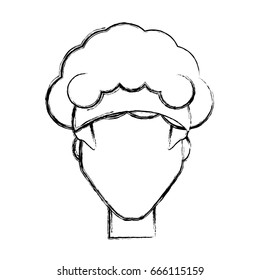 Woman face cartoon
