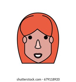 Woman face cartoon