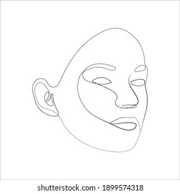 easy contour drawings of peoples