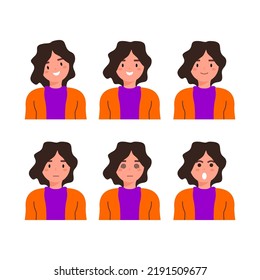 WOMAN FACE WITH DIFFERENT EXPRESSION EMOJI | FEMALE PRO