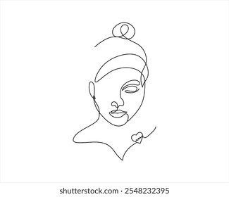 Woman Face Line Drawing Vector Images Abstract Woman Face Line Art Drawing Female Face Silhouette One Line Drawing Vector Illustration Style for Modern Design Prints Wall Art Posters design