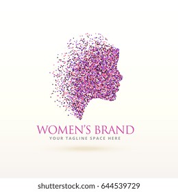 woman face logo design for feminism concept