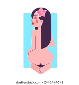 Woman face logo icon vector. Woman face logo design vector illustration, Girl silhouette for cosmetics, beauty, salon, health and spa, fashion