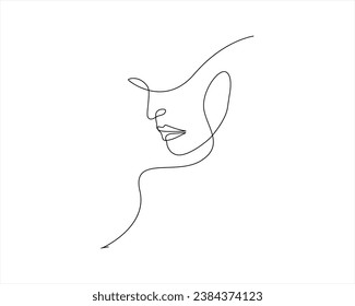 ilustración de línea vectorial de arte de línea minimalista frente a una línea