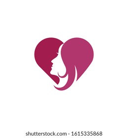 Mothers Love Care Icon Logo Stock Vector (Royalty Free) 626804858