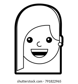 woman face smiling happy expression image