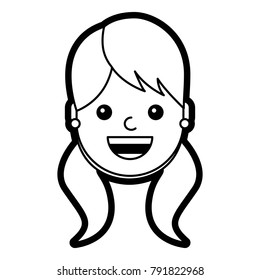 woman face smiling happy expression image