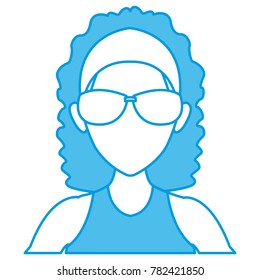 Woman Face Sunglasses Stock Vector (Royalty Free) 782421850 | Shutterstock