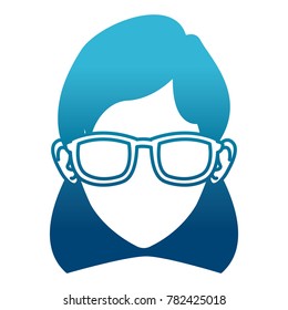 Woman face with sunglasses